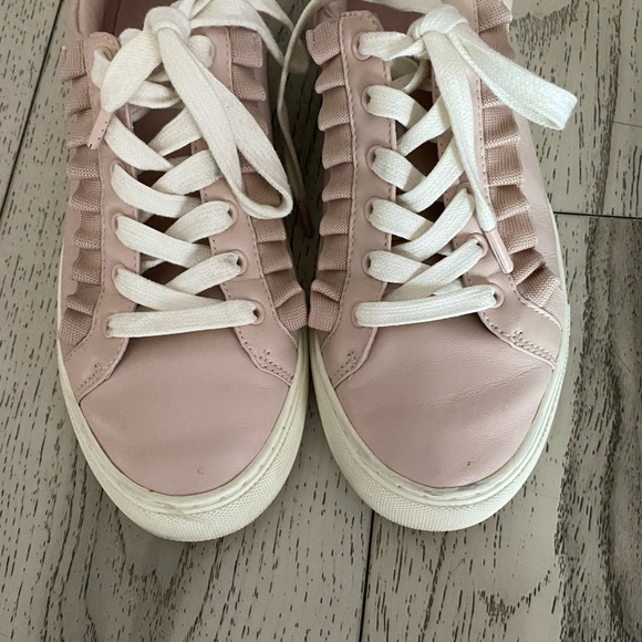Tory Sport Ruffle Sneakers by Tory Burch In Cotton Pink / Snow White - Picture 10 of 12